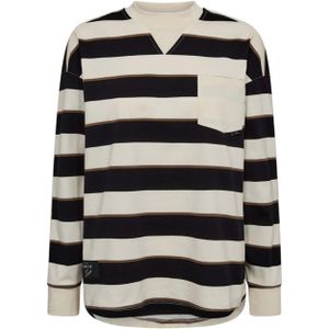 Haute L'Amitié - Veronica Stripe Tee Sweat - Veelkleurig - Dames - Katoen