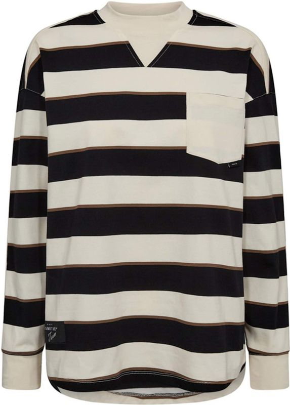 Haute L'Amitié - Veronica Stripe Tee Sweat - Veelkleurig - Dames - Katoen
