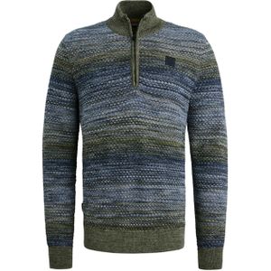 PME Legend Heren trui blauw (Maat: S) - Halslijn: Polokraag,