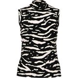 Marc Cain Sports Dames top zwart (Maat: 38) - Halslijn: Opstaande kraag,