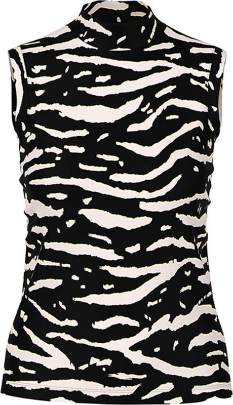 Marc Cain Sports Dames top zwart (Maat: 38) - Halslijn: Opstaande kraag,