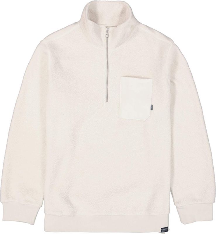 GARCIA - Sweater - Wit - Teddy - Met Borstzakje