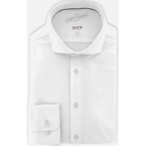 Pure Overhemd lange mouw wit (Maat: 42) - Effen