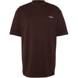 Snotyoung T-shirt bruin (Maat: M) - Tekst - Halslijn: Ronde hals,