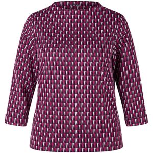 Rabe Dames longsleeve paars (Maat: 38) - Halslijn: Boothals,