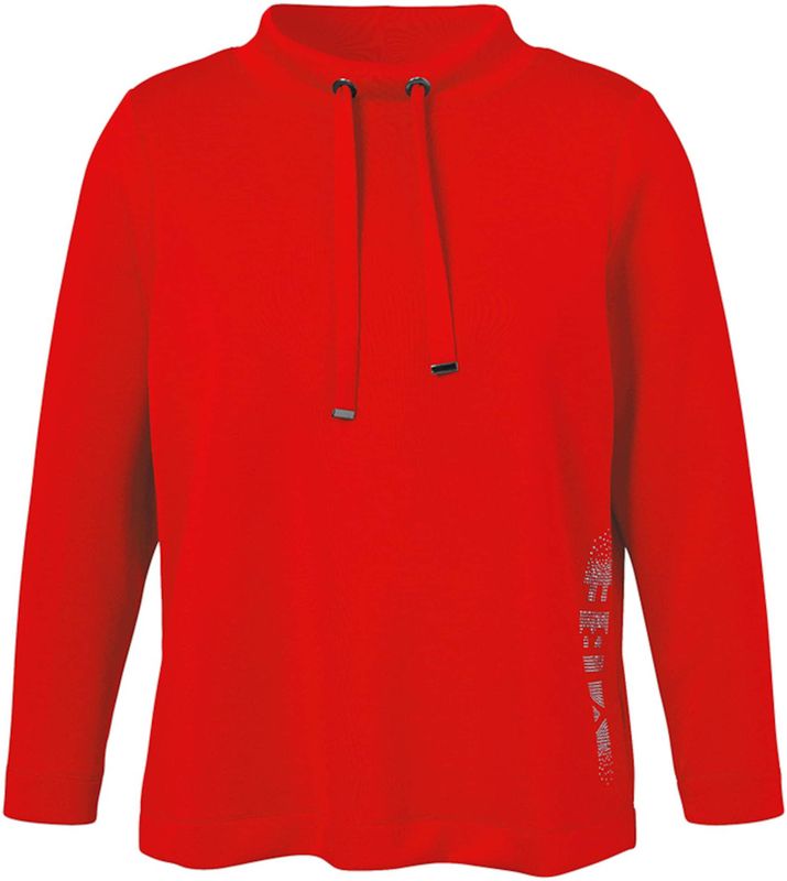 Via Appia Due, Dames, Sweatshirts & Hoodies, Rood, Maat: XL Viscose,