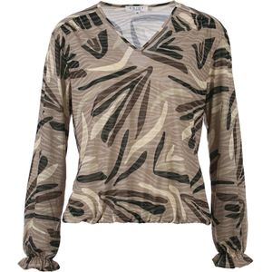 Enjoy Top beige (Maat: S) - Halslijn: V-hals,