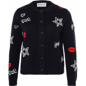 Berenice Vest zwart (Maat: L) - Halslijn: Ronde hals,