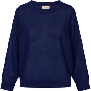 Freequent Dames trui blauw (Maat: L) - Halslijn: Ronde hals,