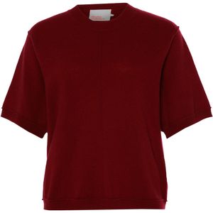 Absolut Cashmere Trui rood (Maat: S) - Effen - Halslijn: Ronde hals,