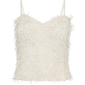 Co'Couture Dames top ecru (Maat: M) - Halslijn: V-hals,
