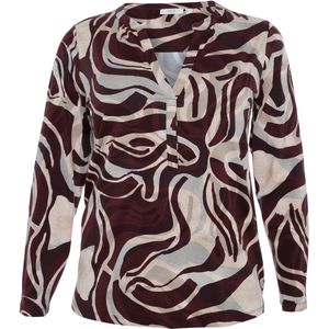 Yest Curve Longsleeve bordeaux (Maat: 44) - Halslijn: V-hals,