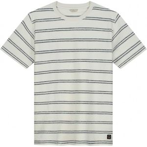 Dstrezzed T-shirt ecru (Maat: XL) - Streep - Halslijn: Ronde hals,
