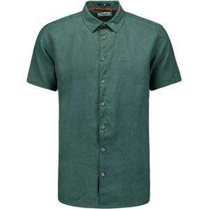 No Excess Overhemd korte mouw groen (Maat: M) - Effen