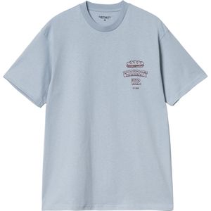 Carhartt WIP T-shirt blauw (Maat: S) - Tekst
