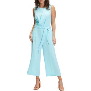 Betty en Co Jumpsuit blauw (Maat: 44) - Effen - Halslijn: Ronde hals,