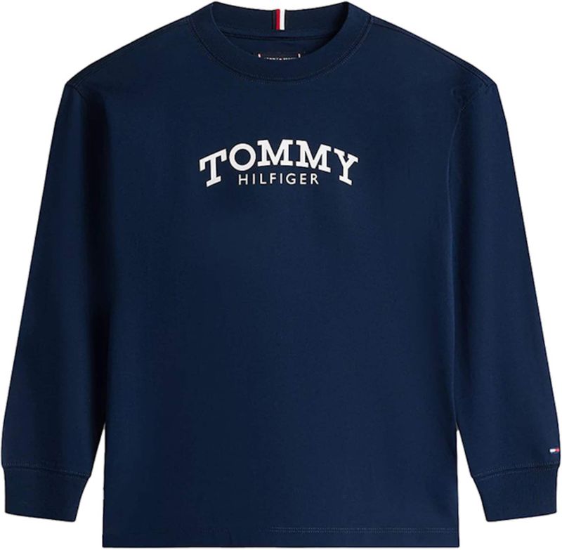 Tommy Hilfiger - KB0KB10052 - T-shirt - Donker Blauw - Lange Mouw