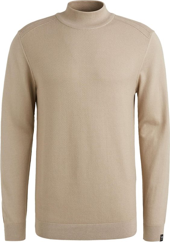 Vanguard - Trui - Beige - Halslijn: Opstaande Kraag
