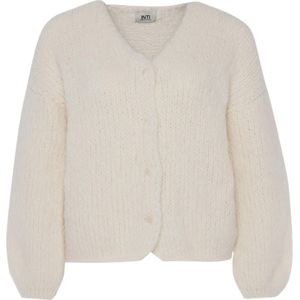 Inti Knitwear Vest ecru (Maat: XL) - Effen - Halslijn: V-hals,