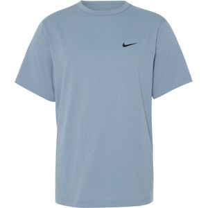 Nike T-shirt blauw (Maat: M) - Logo - Halslijn: Ronde hals,