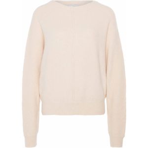 Bellerose Dames trui ecru (Maat: S) - Effen - Halslijn: Ronde hals,
