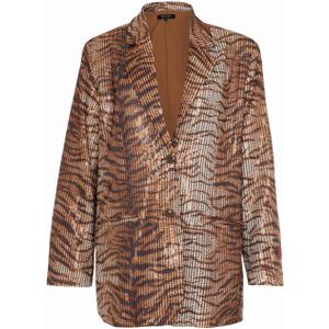 Refined Department Dames blazer bruin (Maat: S)