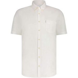State of Art Overhemd korte mouw wit (Maat: XL) - Effen