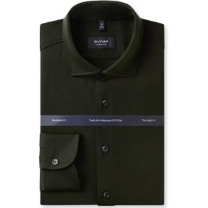 OLYMP SIGNATURE Overhemd, tailored fit, SIGNATURE Kent, Grijsgroen