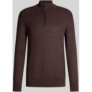 STRELLSON - Adrian - Trui - Donkerbruin - Halve Rits