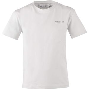 Ambique Jongens t-shirt ecru (Maat: 152) - Effen - Halslijn: Ronde hals,