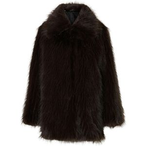 Selected Femme - BREA - Lange Jas - Imitatiebont - Regular Fit