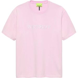 New Amsterdam Heren t-shirt roze (Maat: XS) - Effen - Halslijn: Ronde hals,