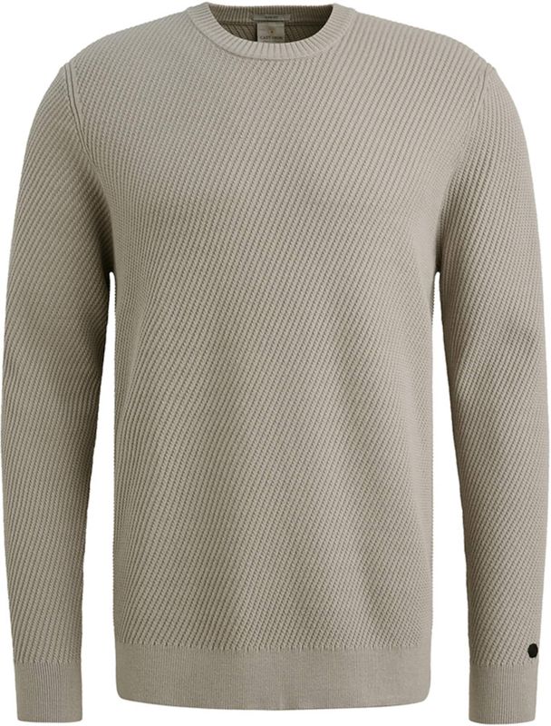 Cast Iron - Trui - Beige - Ronde Hals - Lange Mouw