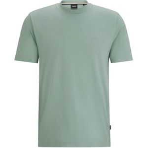 Boss Menswear T-shirt groen (Maat: L) - Effen - Halslijn: Ronde hals,