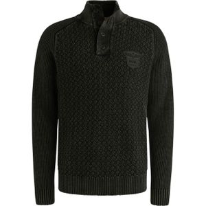 PME Legend Heren trui zwart (Maat: 2XL) - Halslijn: Polokraag,