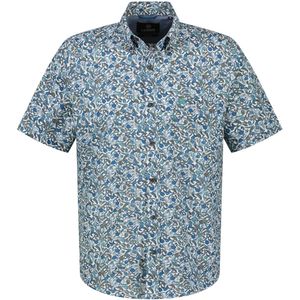 Lerros Overhemd korte mouw blauw (Maat: 3XL)