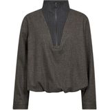 Mos Mosh - Mmsoleia Sisse Blouse Bluser - Grijs - Blouse