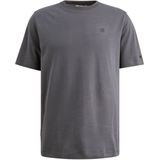 Cast Iron Heren t-shirt grijs (Maat: S) - Effen - Halslijn: Ronde hals,