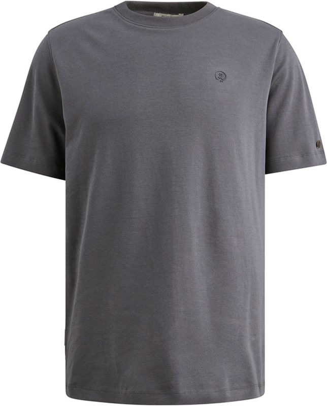 Cast Iron Heren t-shirt grijs (Maat: S) - Effen - Halslijn: Ronde hals,