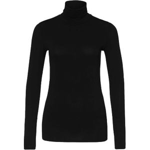 Marc Cain Essentials Longsleeve zwart (Maat: 44) - Effen - Halslijn: Col,