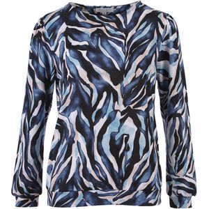 Enjoy Sweater blauw (Maat: L) - Halslijn: Ronde hals,