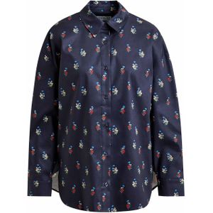 Essentiel Antwerp Blouse blauw (Maat: 34) - Halslijn: Polokraag,