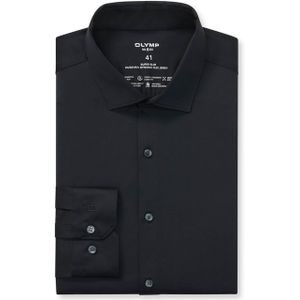 OLYMP - No. Six 24/Seven - Overhemd - Zwart - Super Slim - Modern Kent