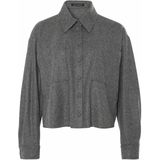 Luisa Cerano - Blouse - Grijs - Korte Pasvorm - Wol