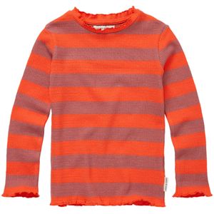 Sproet & Sprout Longsleeve rood (Maat: 92) - Streep - Halslijn: Ronde hals,