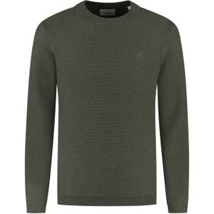 Dstrezzed - Mercury Crewneck - Trui - Groen - Effen - Ronde Halslijn