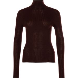 Drykorn Trui bordeaux (Maat: XL) - Effen - Halslijn: Opstaande kraag,