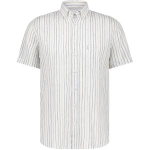 State of Art Overhemd korte mouw wit (Maat: XL) - Streep