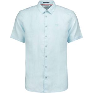 No Excess Overhemd korte mouw blauw (Maat: 2XL) - Effen