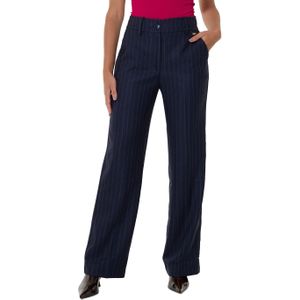 Pom Amsterdam PANTS - Striped Midnight Blue blauw (Maat: 38)